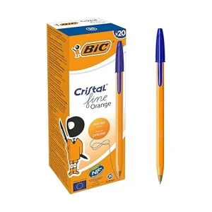 stylo bic fine bleu