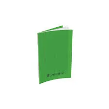 cahier pique 192p polypro vert conquerant 90g 17*22