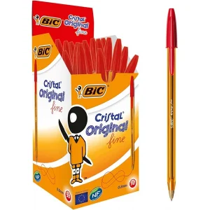 stylo bic fine rouge