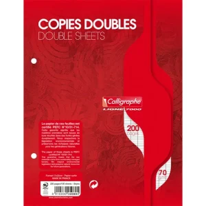 double feuille blanche cherry 17*22 c120