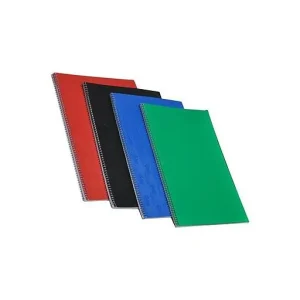 cahier spiral plastifie 7061 etoile 120p 21*29.7 sylver