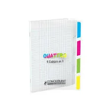 cahier pique bleu marine 144p 17/22 seyes