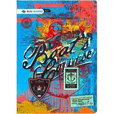 cahier pique tp bleu marin 96p 17/22 seyes 72pcs