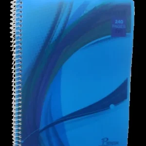 cahier spiral 5 sujet bleu marine 240p 21*29.7