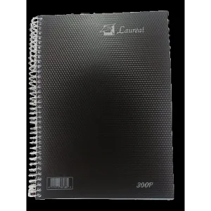 cahier spiral plastique 384p note 16*22 5*5