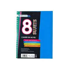 cahier spiral 8 sujet bleu marine 384p 21*29.7