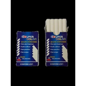 craie blanche de 10 super color