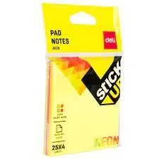 postite 4 couleurs fluo deli a02502 76*126mm