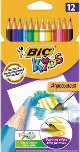 crayon de couleur de 12 fans gm