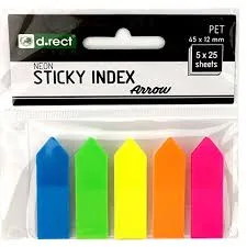 postite fleche fluo marque page 5pcs 385 1