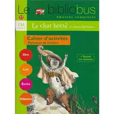 bibliobus 17 chat botte cahier d'activite