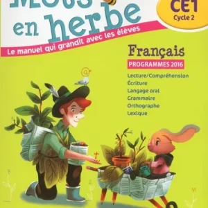 mots en herbe ce1 le livres ed 2016
