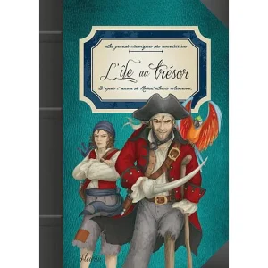 l'ile au tresor rouge et or