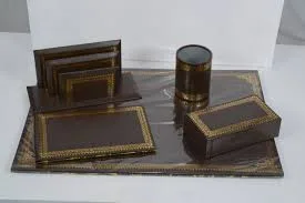 sous main bureau complet coin doree 2024