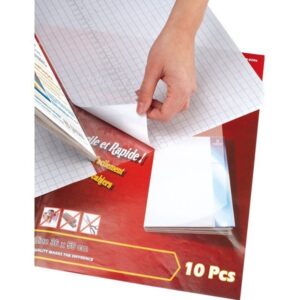 couvre livre adhesif – 10 feuilles algo