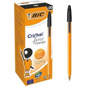 stylo bic cristal original fine noir pack 20 pcs 0
